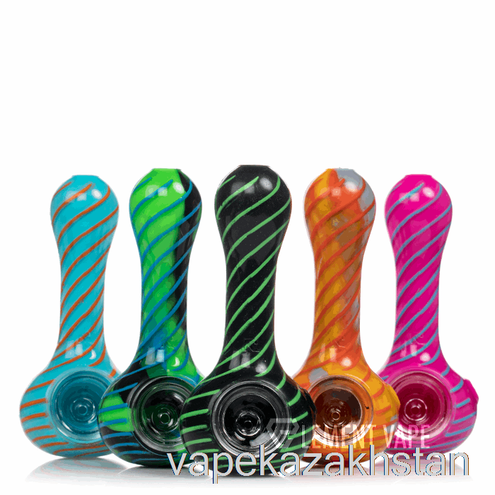 Vape Kazakhstan Eyce ORAFLEX Spiral Silicone Spoon Blue / White